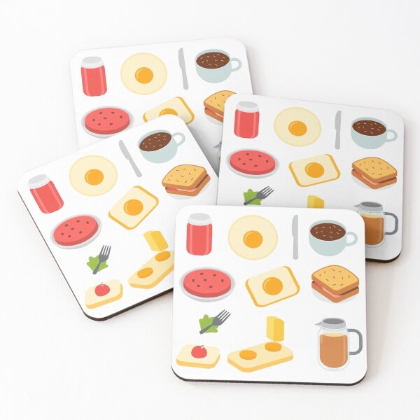 Item preview, Breakfast Food Characters Set Vector Illustration designed and sold by hjian8219.