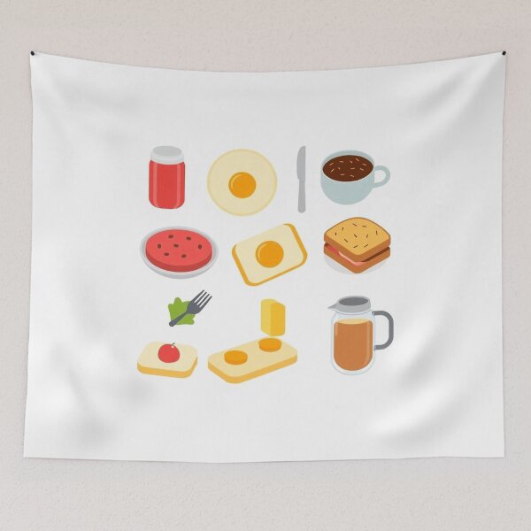 Item preview, Breakfast Food Characters Set Vector Illustration designed and sold by hjian8219.