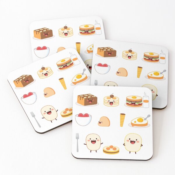 Item preview, Breakfast Food Characters Set Vector Illustration designed and sold by hjian8219.