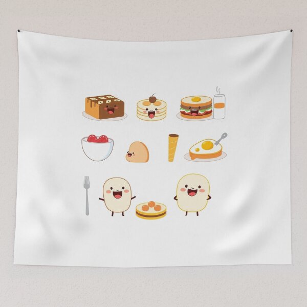 Item preview, Breakfast Food Characters Set Vector Illustration designed and sold by hjian8219.