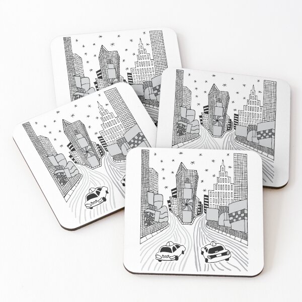 Item preview, Times Square - Black Outline, Grayscale designed and sold by Tim Veiga.