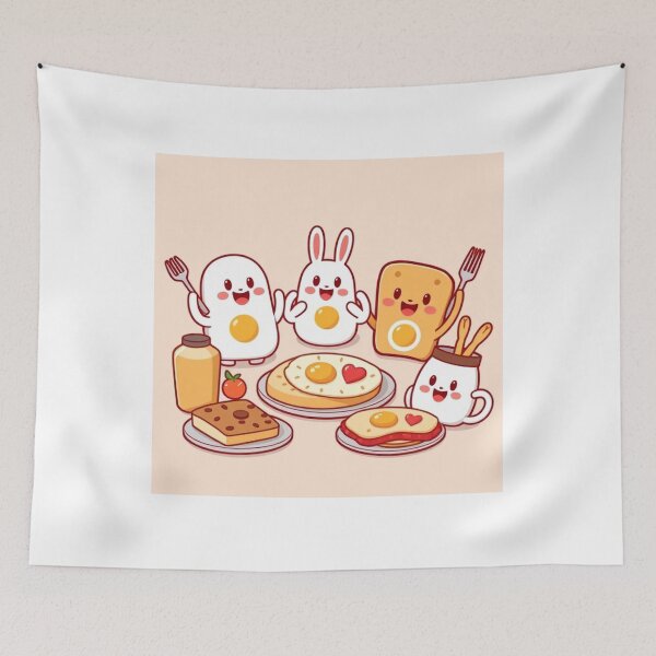 Item preview, Breakfast Food Characters Set Vector Illustration designed and sold by hjian8219.