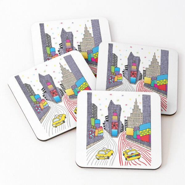 Item preview, Times Square - Black Outline, Multicolor designed and sold by Tim Veiga.