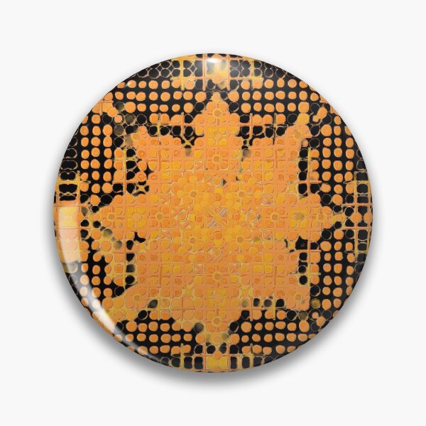 Item preview, Dotty distorted sunflower tile designed and sold by bekki smith.