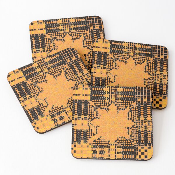 Item preview, Dotty distorted sunflower tile designed and sold by bekki smith.