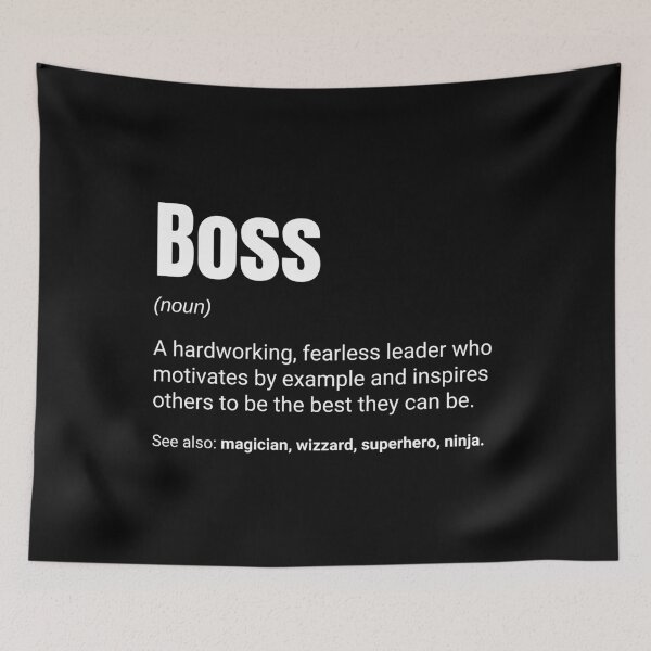 Item preview, Boss Definition Funny Leader Work Definition designed and sold by CuteLovelyDesigns.