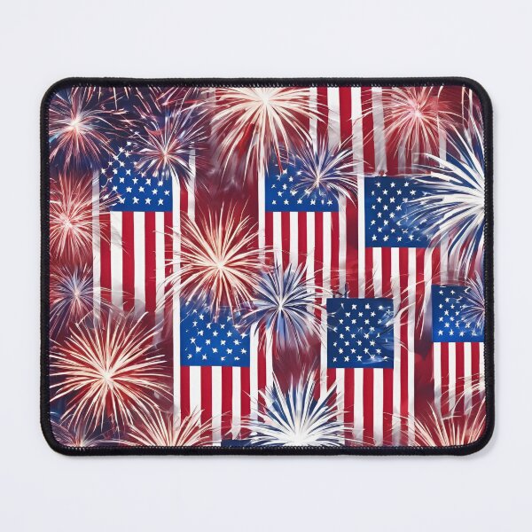 Item preview, USA Flags Fireworks Freedom Celebration designed and sold by FroggyFly Designs.
