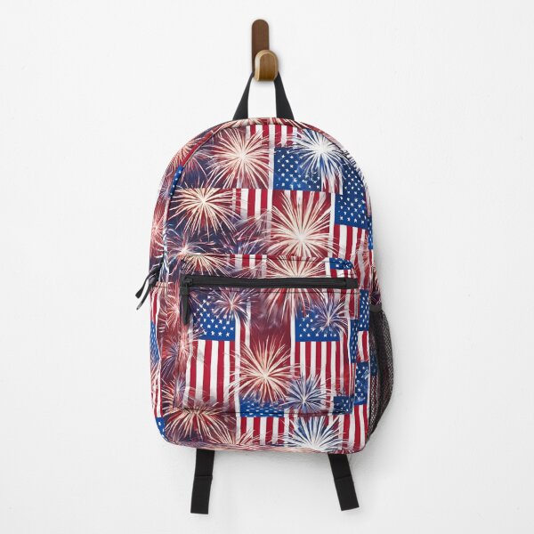 Item preview, USA Flags Fireworks Freedom Celebration designed and sold by FroggyFly Designs.
