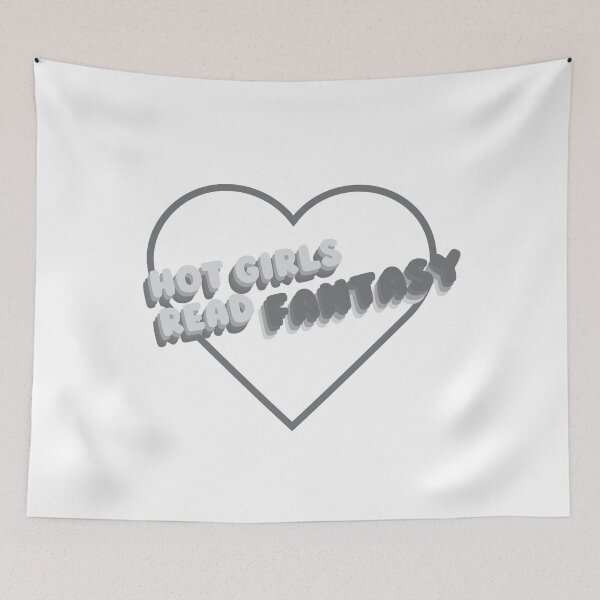 Item preview, Valentines day gifts funny - Girls Read Fantasy Books Hot - Smut Aesthetic Book Girly - Hot White and Black Heart  designed and sold by MatthewViews.