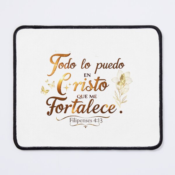 Item preview, Verse Philippians 4:13 in Spanish (I can do all things through Christ who strengthens me) designed and sold by mileysamir7.