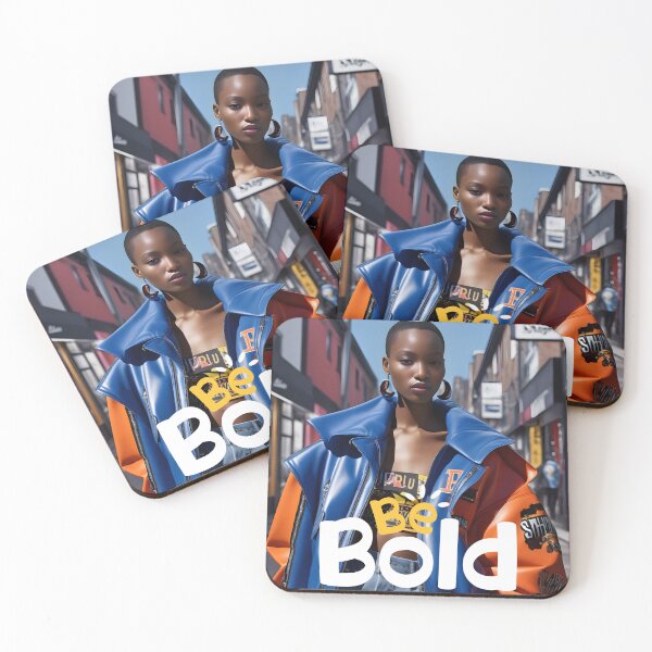 Item preview, Be Bold: Striking Afrocentric Street Style Fashion Portrait designed and sold by QPTheeArtist.