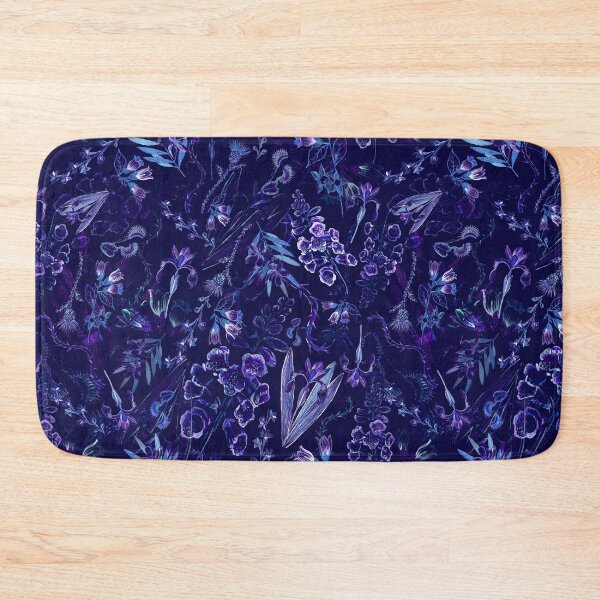 Item preview, Fierce Flowers in Blue designed and sold by 3willows.