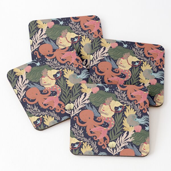 Item preview, Underwater Daydreams - Mermaid & Sea Creatures Patter Design illustrator Jemma Jamie Skidmore designed and sold by Jemma Jamie Skidmore.