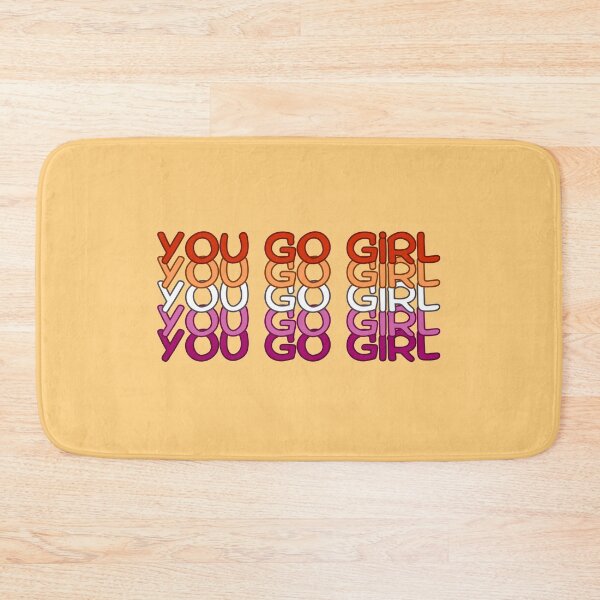 Item preview, You Go Girl Lesbian Sunset Flag designed and sold by Pink Ribbon.