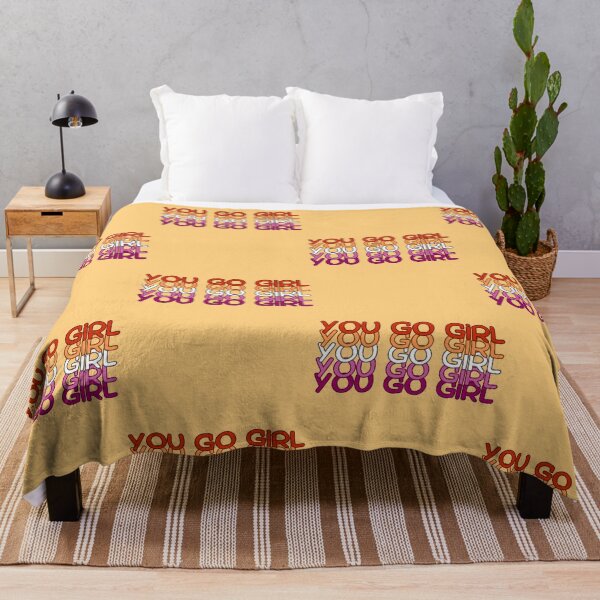 Item preview, You Go Girl Lesbian Sunset Flag designed and sold by Pink Ribbon.
