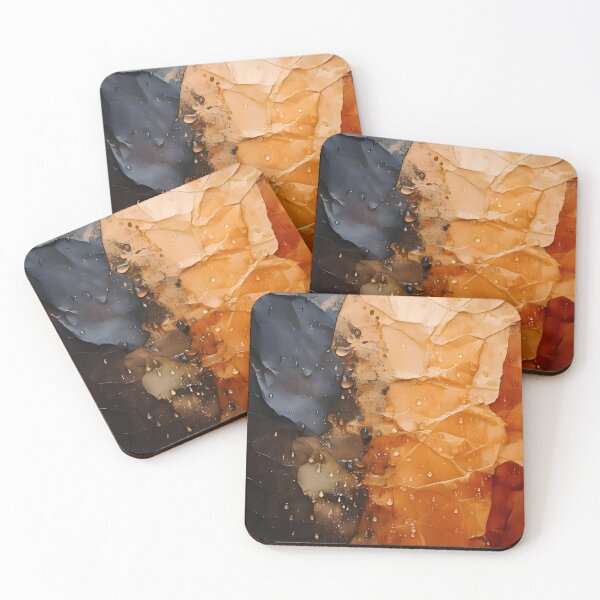 Item preview, A textured abstract background with contrasting shades of gray and orange resembling a rough surface designed and sold by homydesign.
