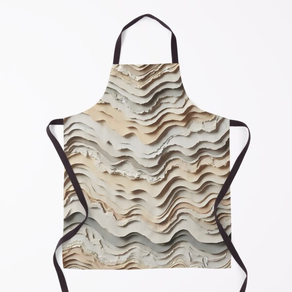 Item preview, Wavy layers of paper create a textured abstract pattern with subtle shadows and depth designed and sold by homydesign.