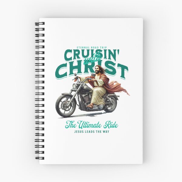 Item preview, Jesus on a Motorcycle - Cruisin' with Christ Inspirational Design designed and sold by MarketMavenGift.