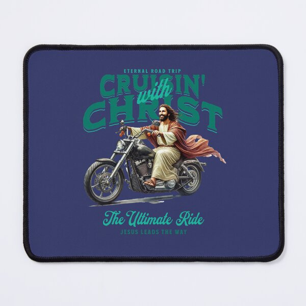 Item preview, Jesus on a Motorcycle - Cruisin' with Christ Inspirational Design designed and sold by MarketMavenGift.
