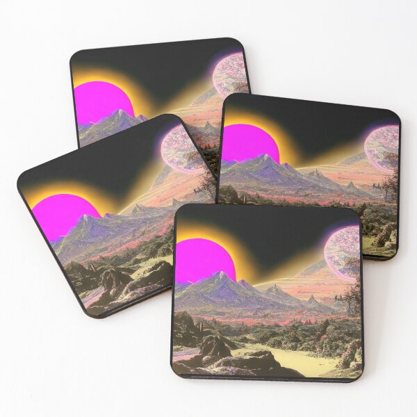 Item preview, Celestial Frontier: A Thomas Cole-Inspired View On The Catskill of an Alien World designed and sold by ZGigerBarker.