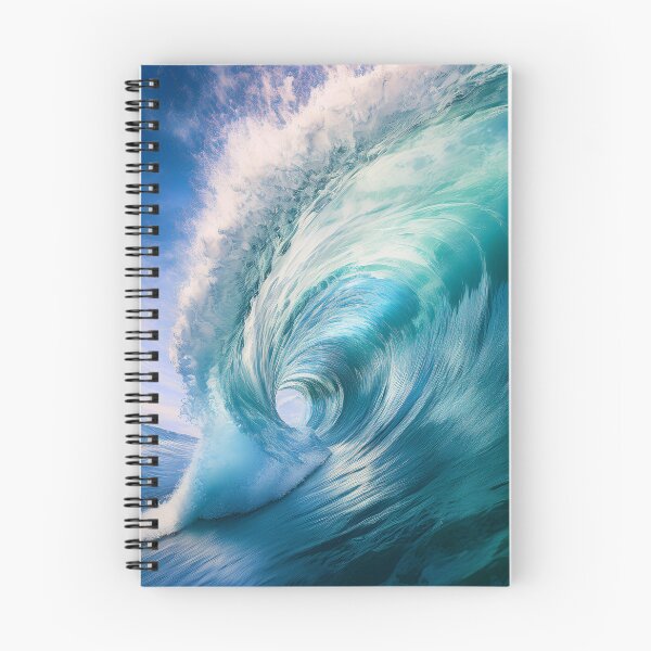 Item preview, A stunning, digitally created image of a massive ocean wave curling into a perfect tube, capturing the dynamic motion and vibrant colors of the sea designed and sold by homydesign.