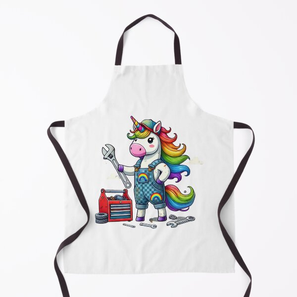 Item preview, Unicorn Mechanic - Whimsical Fantasy Meets Practical Work designed and sold by Designeerguy.