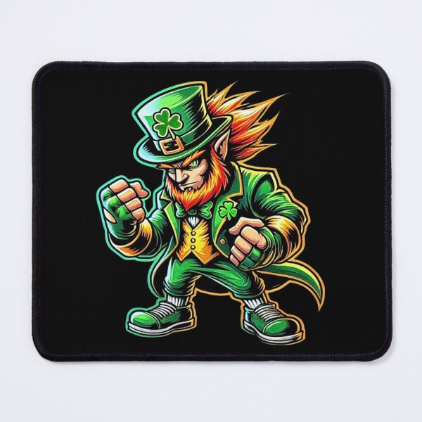 Item preview, Fierce Irish Leprechaun Warrior Art with Shamrock Hat designed and sold by love3617.