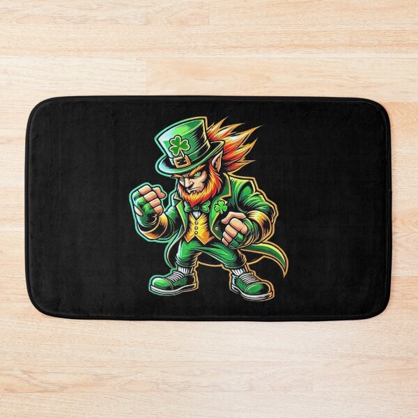 Item preview, Fierce Irish Leprechaun Warrior Art with Shamrock Hat designed and sold by love3617.