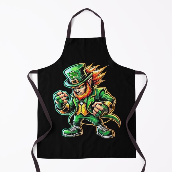 Item preview, Fierce Irish Leprechaun Warrior Art with Shamrock Hat designed and sold by love3617.