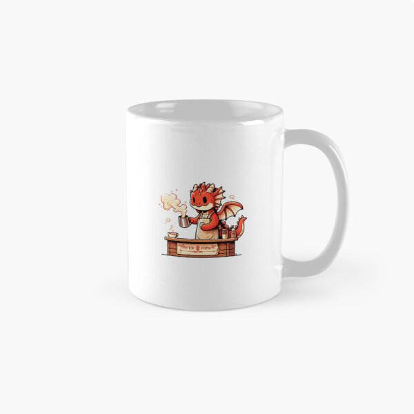 Item preview, Dragon Barista - Fire-Brewed Coffee Art designed and sold by Designeerguy.