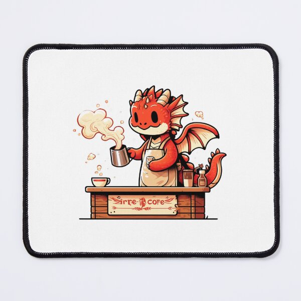 Item preview, Dragon Barista - Fire-Brewed Coffee Art designed and sold by Designeerguy.
