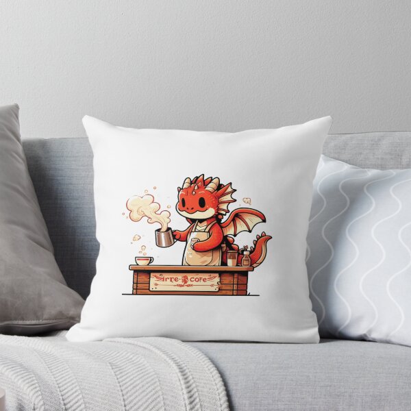 Item preview, Dragon Barista - Fire-Brewed Coffee Art designed and sold by Designeerguy.