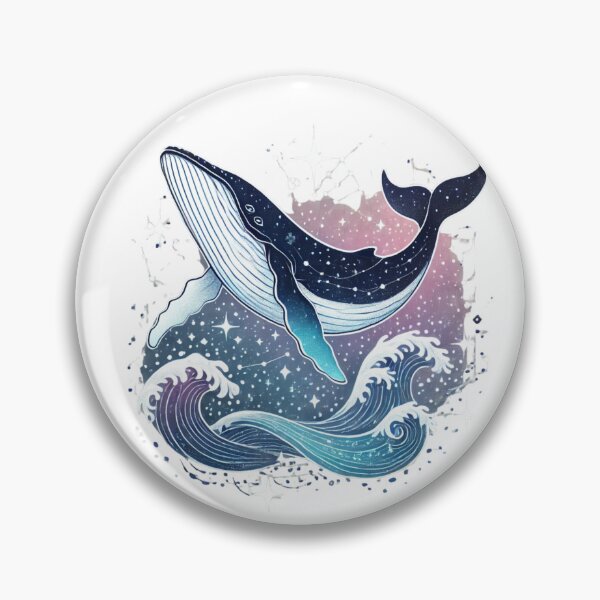 Item preview, Whale with Cosmic Ocean - Dreamy Celestial Art designed and sold by Designeerguy.