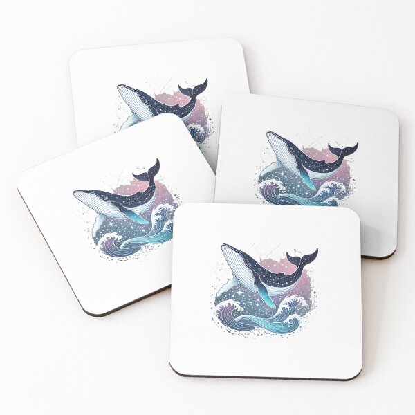 Item preview, Whale with Cosmic Ocean - Dreamy Celestial Art designed and sold by Designeerguy.