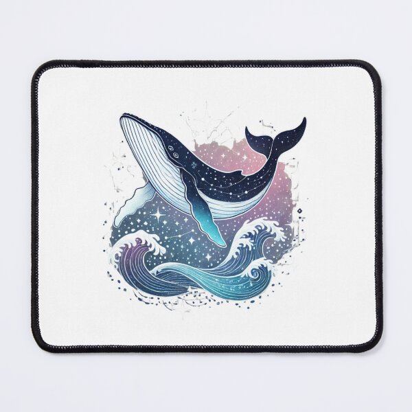 Item preview, Whale with Cosmic Ocean - Dreamy Celestial Art designed and sold by Designeerguy.