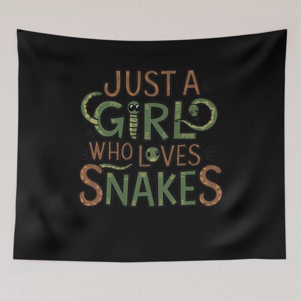 Item preview, Just a Girl Who Loves Snakes designed and sold by Mateusz Majcherek.