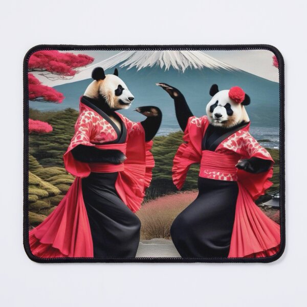 Item preview, A couple of geisha pandas are dancing designed and sold by PhilDreams.