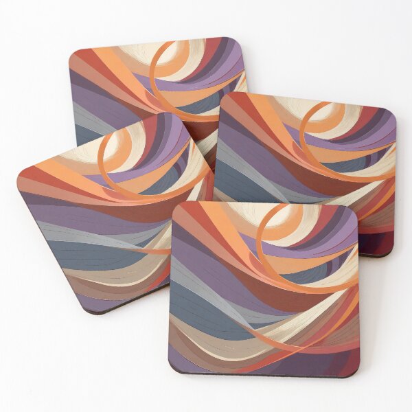 Item preview, Abstract swirls of orange, purple, and blue dance in a harmonious symphony designed and sold by homydesign.