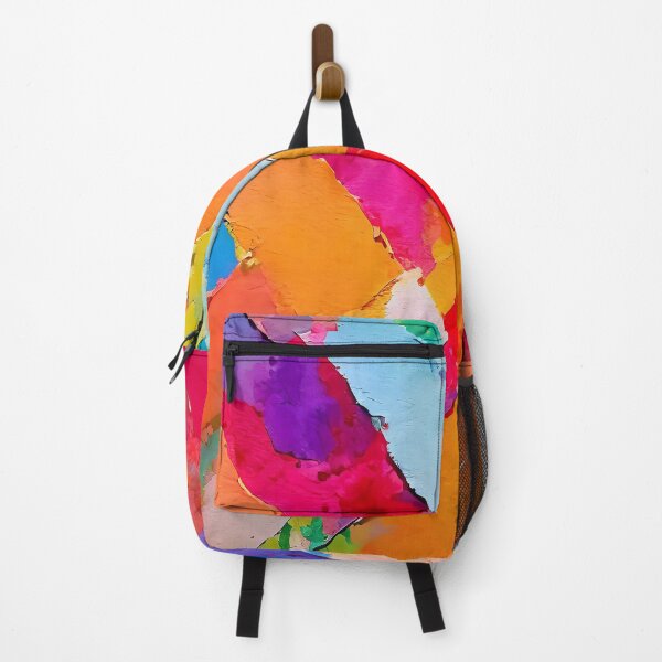 Item preview, A colorful abstract painting with overlapping brushstrokes in various hues and shades designed and sold by homydesign.