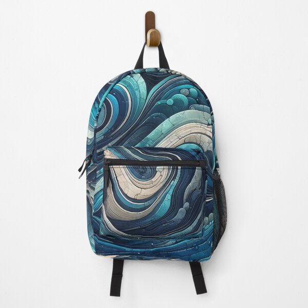 Item preview, Abstract blue swirls intertwine in a mesmerizing pattern designed and sold by homydesign.