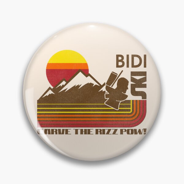 Item preview, SKI BIDI Retro Stripe Rizz Skiing Parody designed and sold by ourkid.