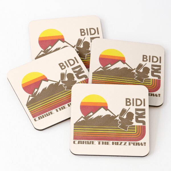 Item preview, SKI BIDI Retro Stripe Rizz Skiing Parody designed and sold by ourkid.