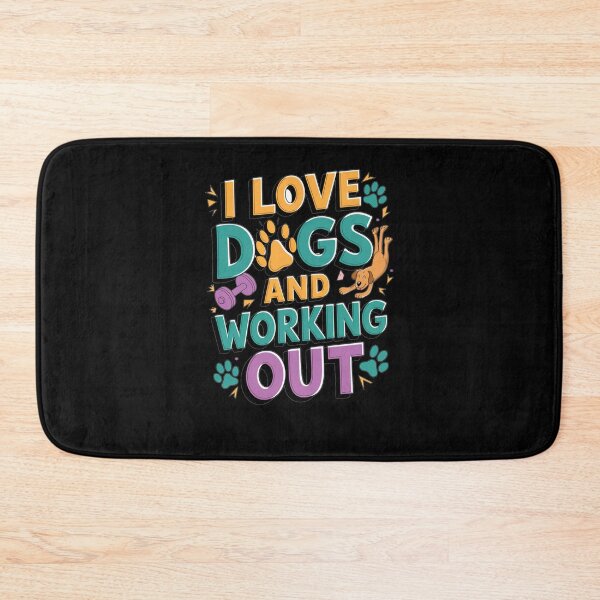 Item preview, I love dogs and working out designed and sold by Mateusz Majcherek.