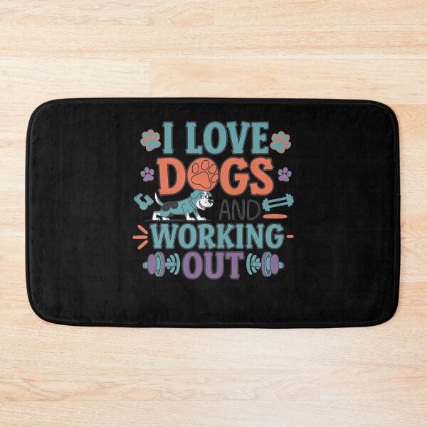 Item preview, I love dogs and working out designed and sold by Mateusz Majcherek.