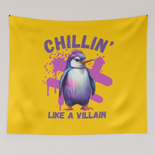 Item preview, Penguin Chillin’ Like a Villain designed and sold by pUNKnown.