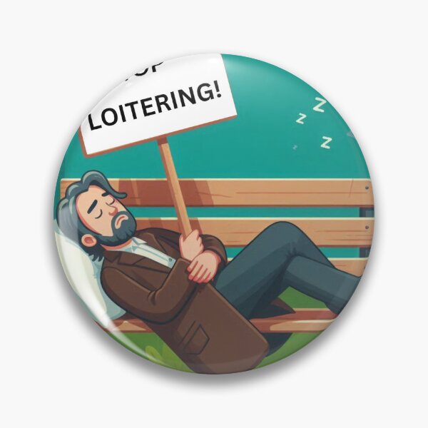 Item preview, A protester asleep on a park bench. designed and sold by me-me-me74.