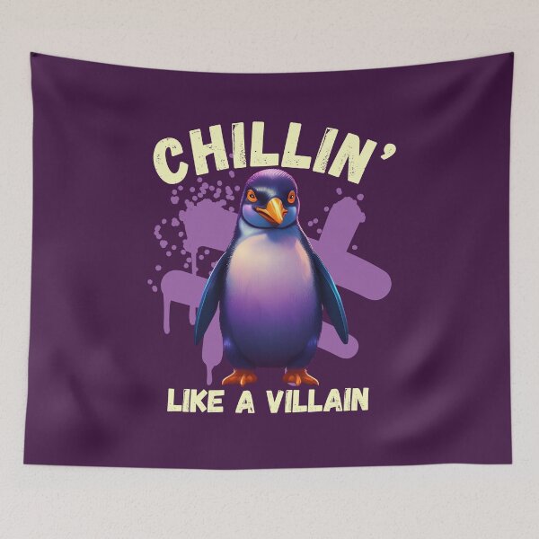 Item preview, Penguin Chillin’ Like a Villain designed and sold by pUNKnown.