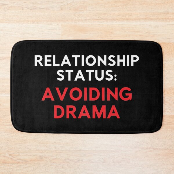 Item preview, Relationship Status Avoiding Drama, Funny Anti-Valentine's Day designed and sold by chantastical.
