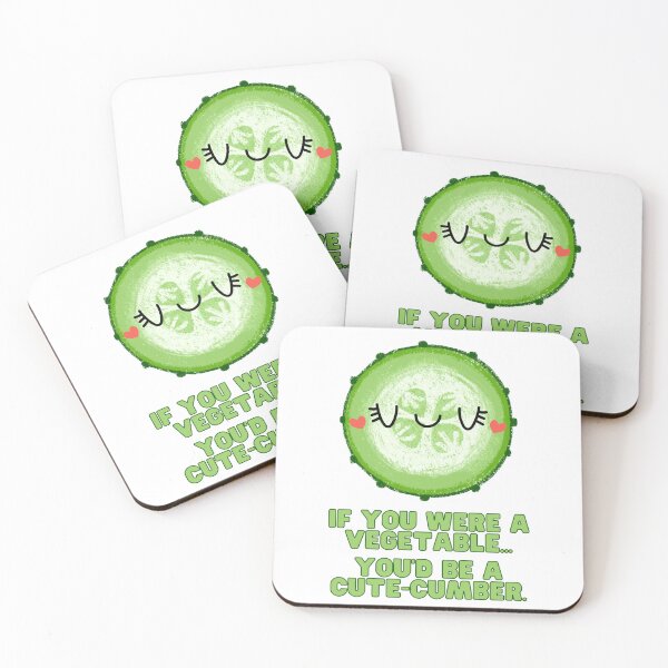 Item preview, If you were a vegetable... you'd be a cute-cumber designed and sold by BeWilDesigns.