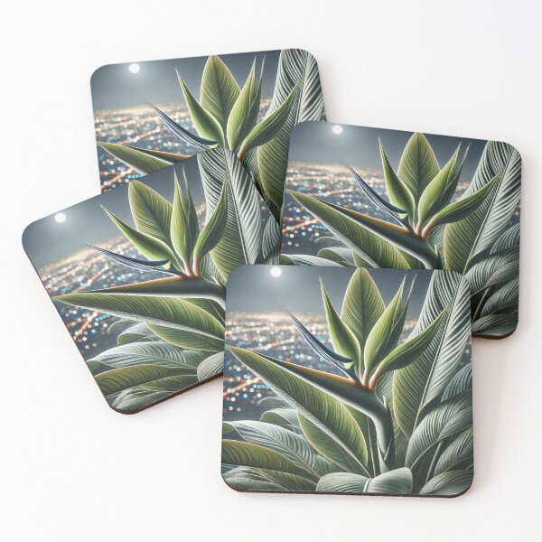 Item preview, Bird of Paradise at Night - Urban Elegance Botanical Art designed and sold by MellowLazy.